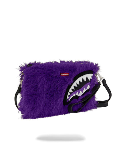 Sprayground Classic | FURZILLA SHARK (PURP) CROSSOVER CLUTCH