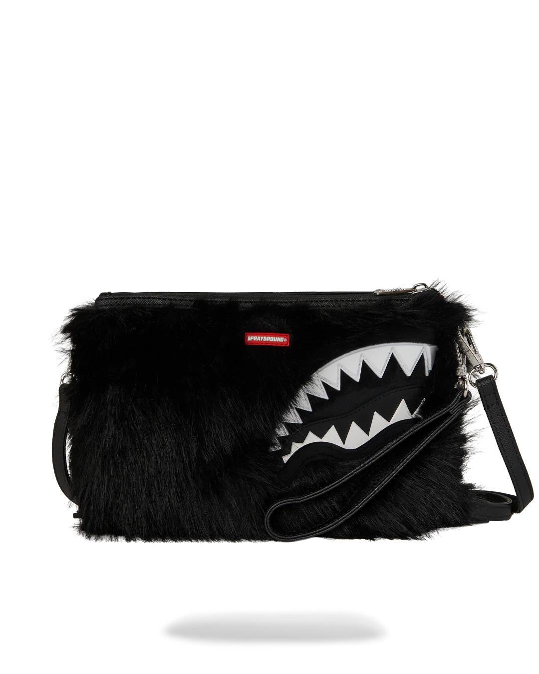 Sprayground Essential | FURZILLA SHARK (NIGHT) CROSSOVER CLUTCH