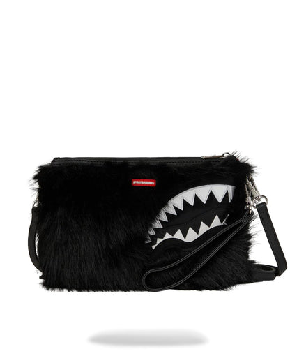 Sprayground Essential | FURZILLA SHARK (NIGHT) CROSSOVER CLUTCH