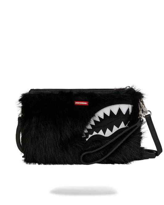 Sprayground Essential | FURZILLA SHARK (NIGHT) CROSSOVER CLUTCH