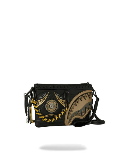 Sprayground Recommended | A.I. AFRICAN INTELLIGENCE SHARKS OF THE GOLD OCEAN CROSSOVER CLUTCH -