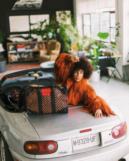 Sprayground Premium | KATANA CHECK BOSS PYRAMID DUFFLE