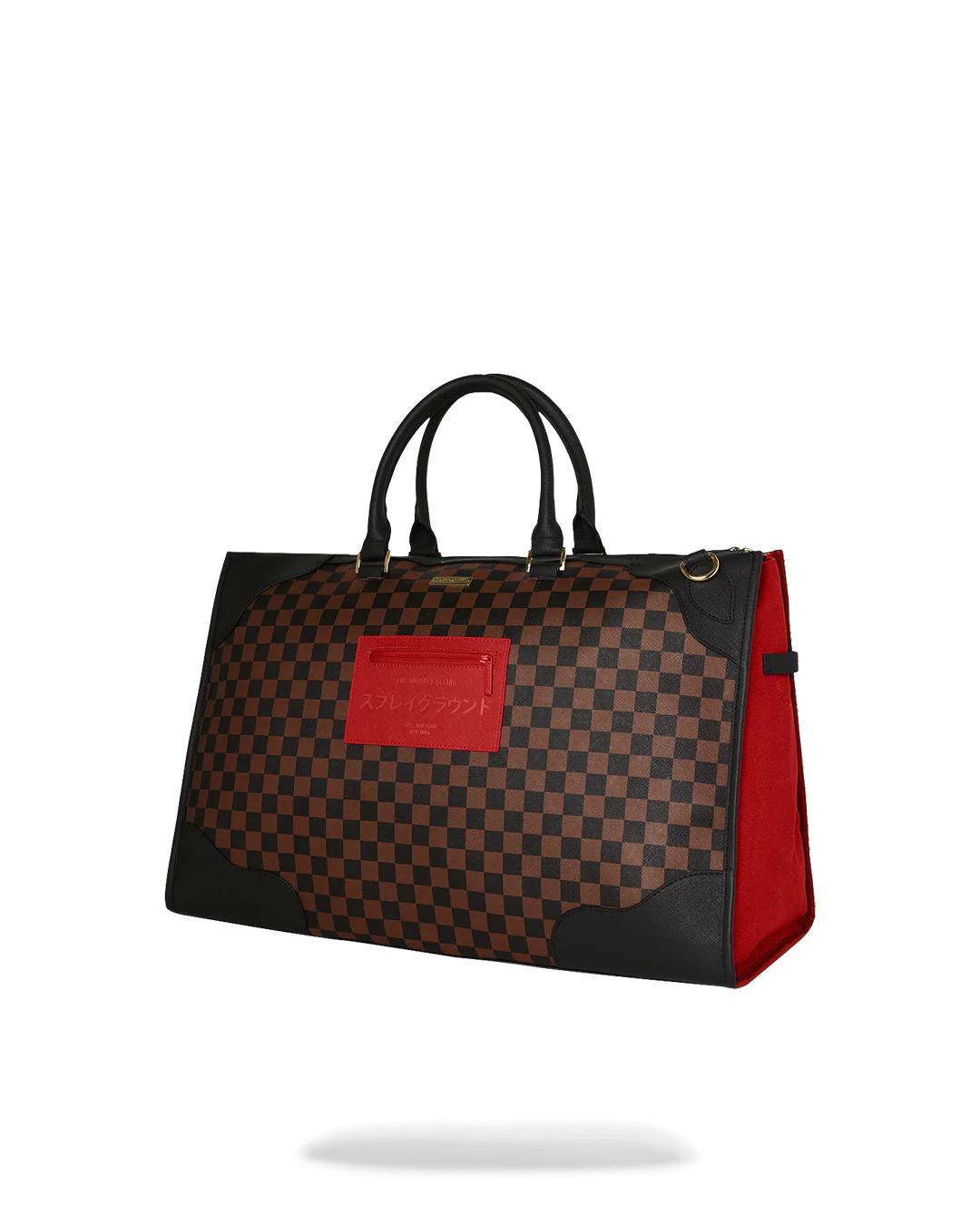Sprayground Premium | KATANA CHECK BOSS PYRAMID DUFFLE