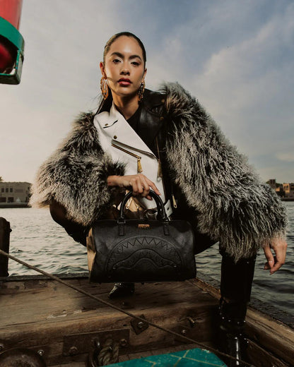 Sprayground New | GOLD BRICK DRIP MINI DUFFLE