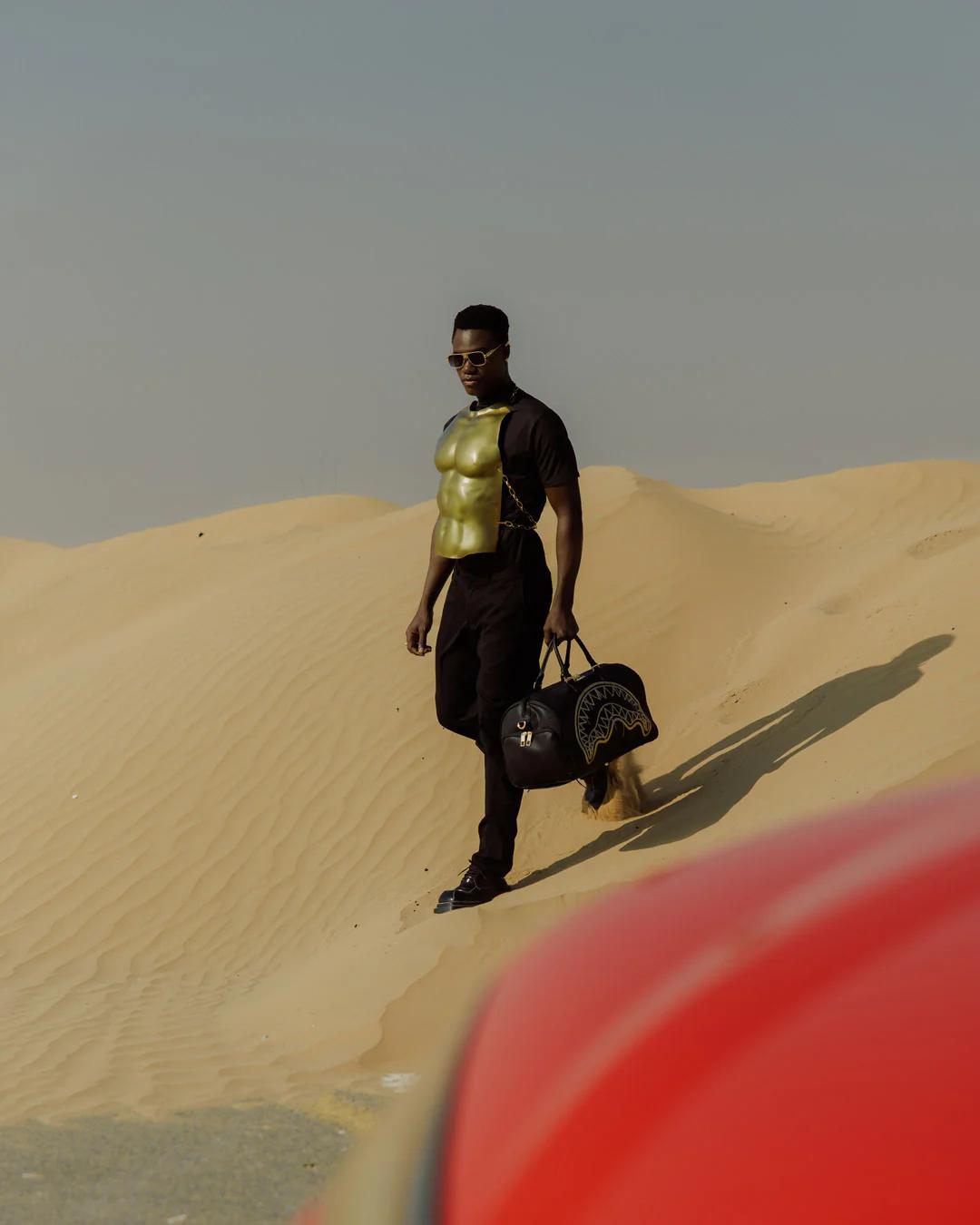 Sprayground New | GOLD FANG DUFFLE