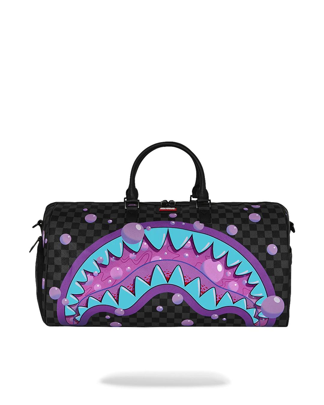 Sprayground Best Seller | PURPLE SLIME SHARK DUFFLE