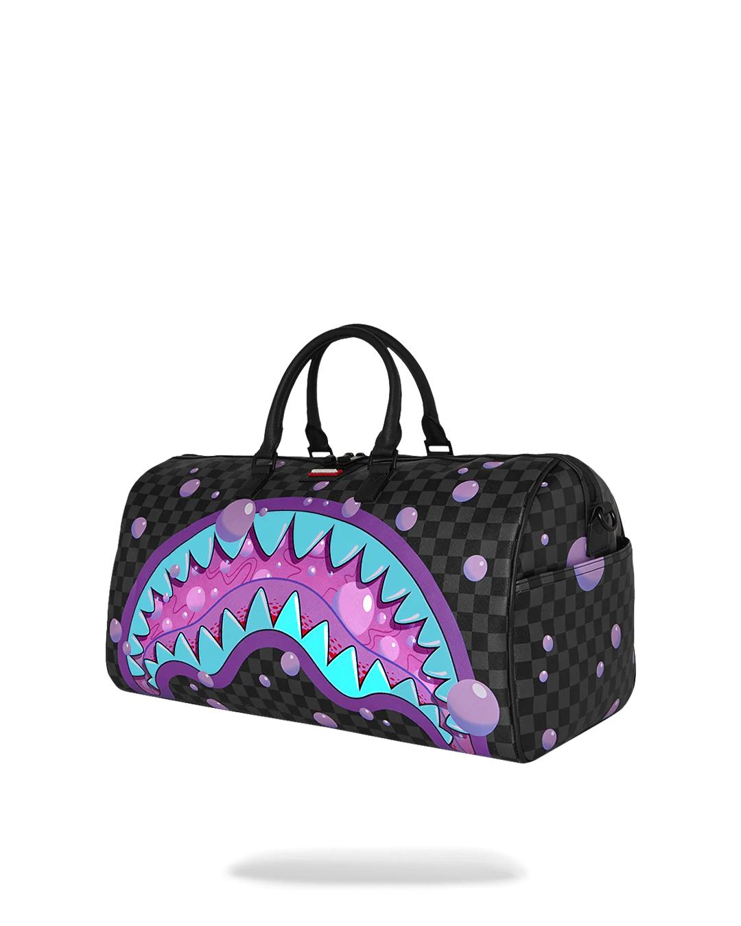 Sprayground Best Seller | PURPLE SLIME SHARK DUFFLE