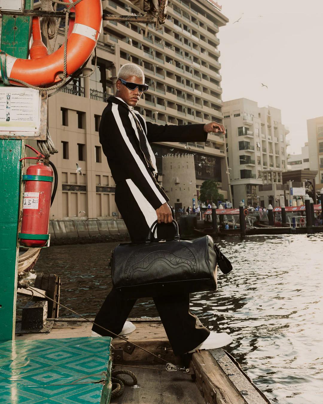 Sprayground Premium | GOLD BRICK DRIP DUFFLE