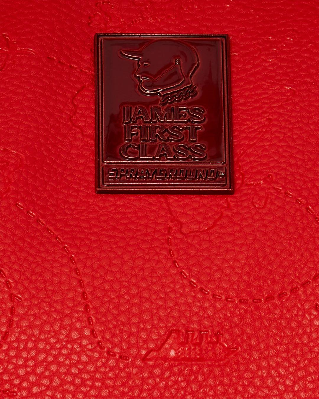 Sprayground Exclusive | JAMES FIRST CLASS RUBY RED PYRAMID LARGE DUFFLE