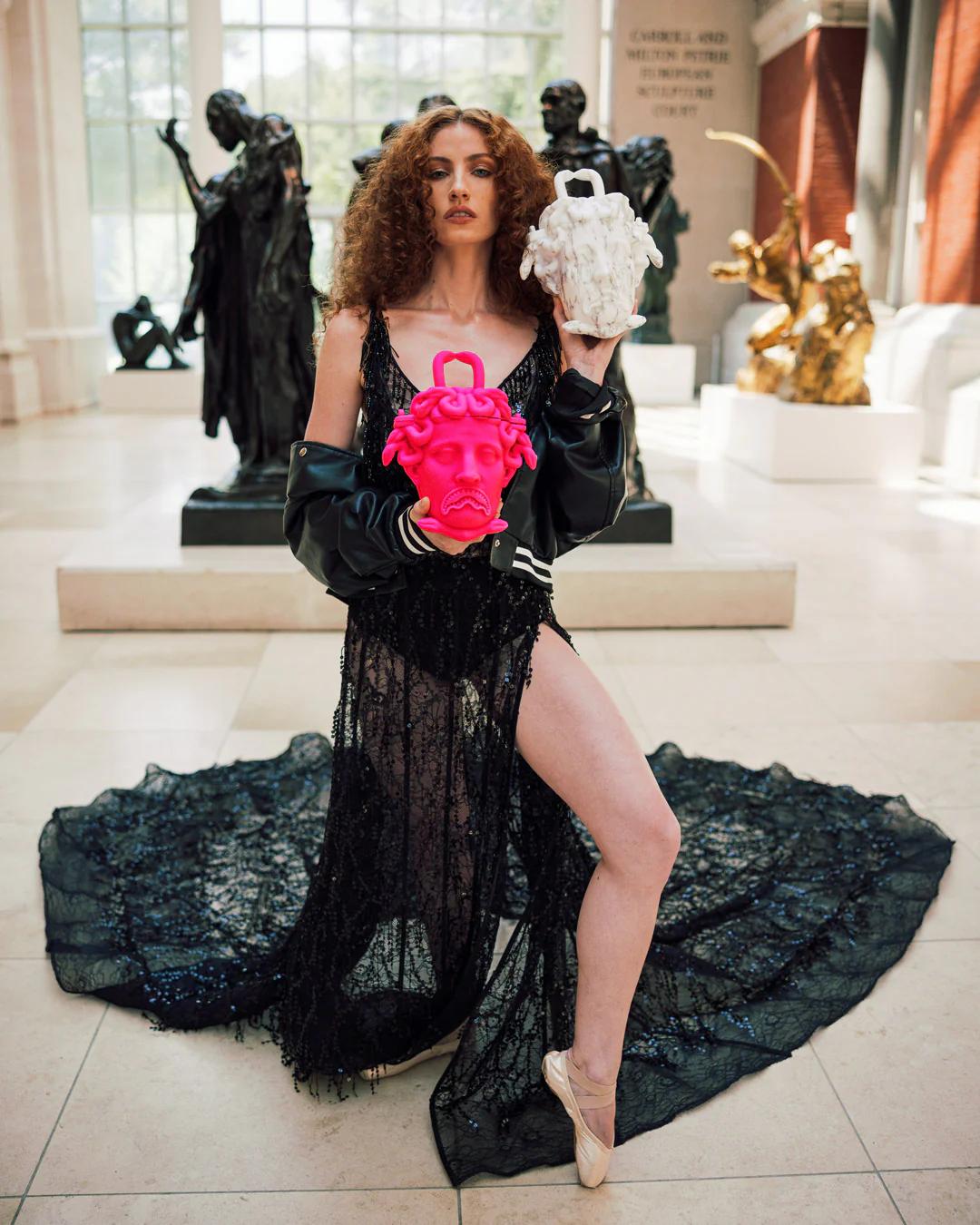 Sprayground Best Seller | THE MET CANOVA MEDUSA HANDBAG (MARBLE)