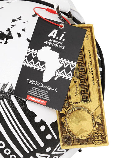 Sprayground Essential | A.I.8 AFRICAN INTELLIGENCE - ORIGIN STORY GLOBE BAG