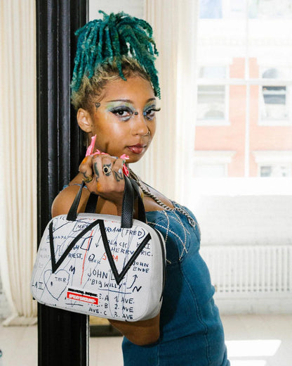 Sprayground New | OFFICIAL BASQUIAT UNTITLED (CHEESE POPCORN) 1983 HANDBAG