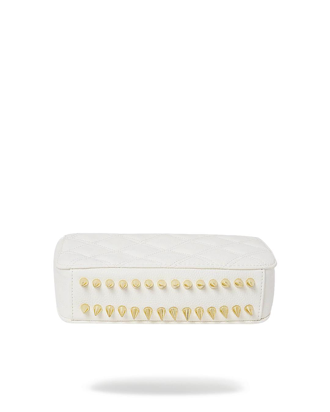 Sprayground Best Seller | RIVIERA LE BLANC GOLD CHAIN SHARK HANDBAG