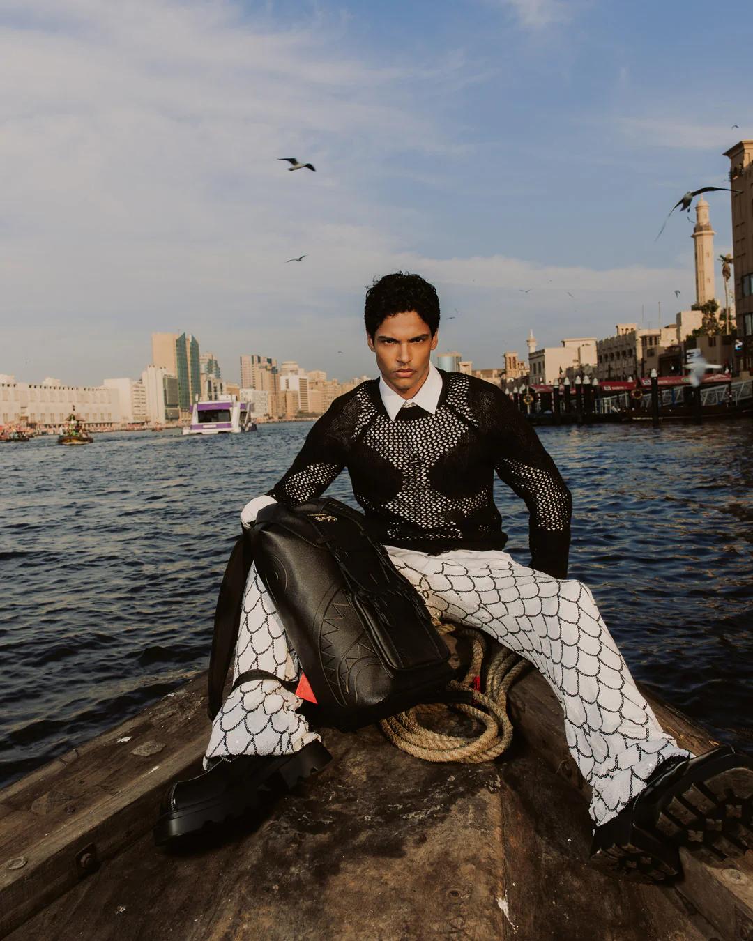 Sprayground Essential | GOLD BRICK DRIP HILLS BACKPACK