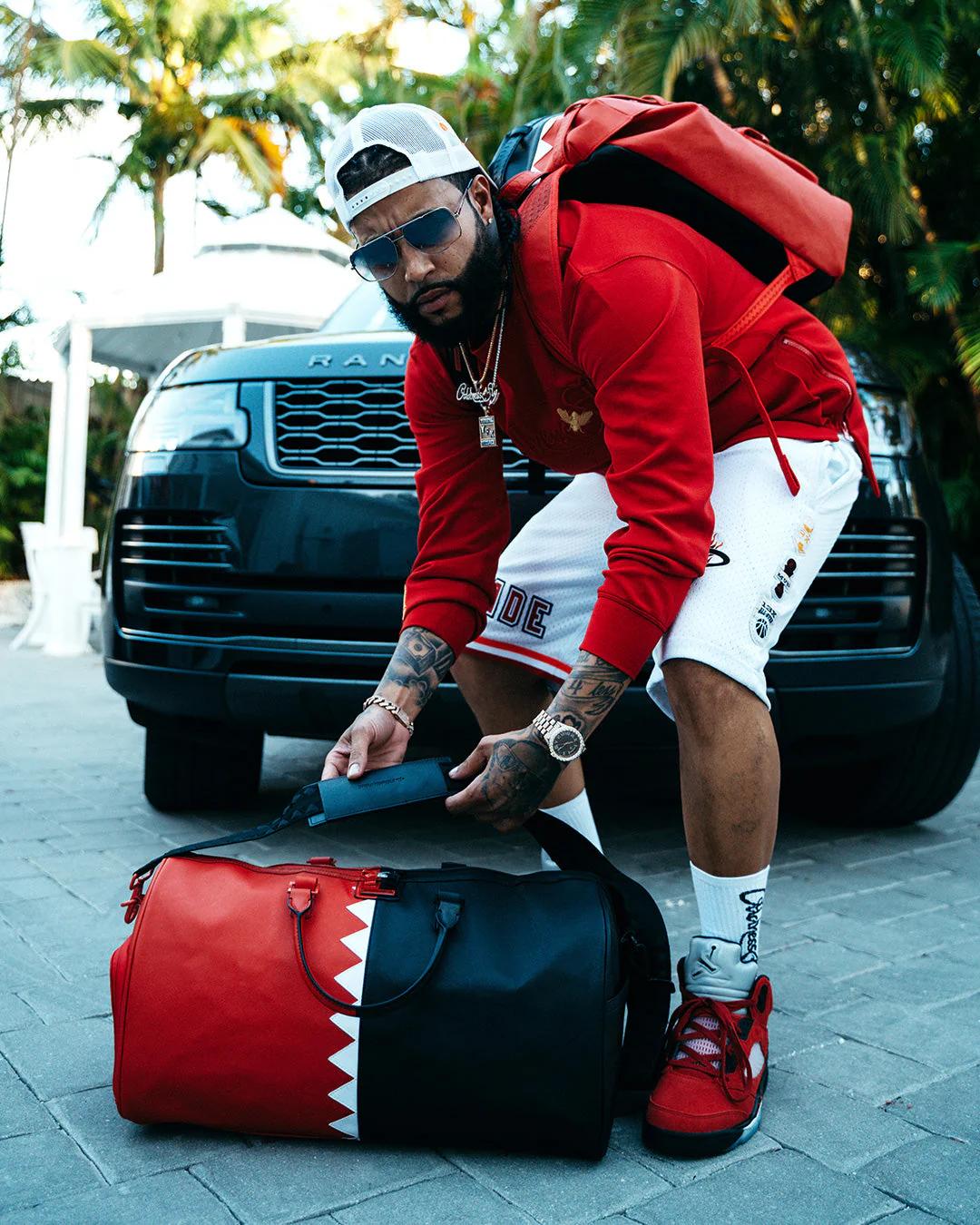 Sprayground Exclusive | VERTICAL SHARK CUT & SEW HILLS BACKPACK