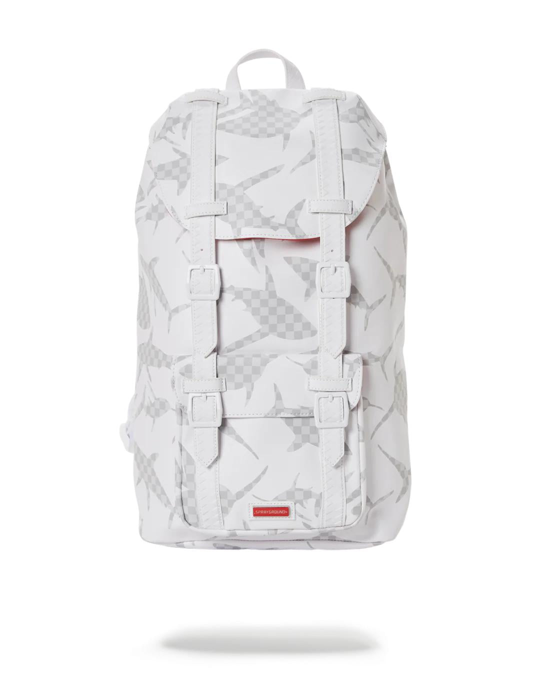 Sprayground Signature | SHARK CHECK (WHITE) HILLS BACKPACK