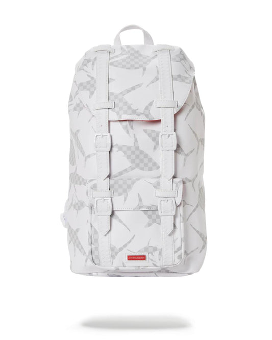 Sprayground Signature | SHARK CHECK (WHITE) HILLS BACKPACK