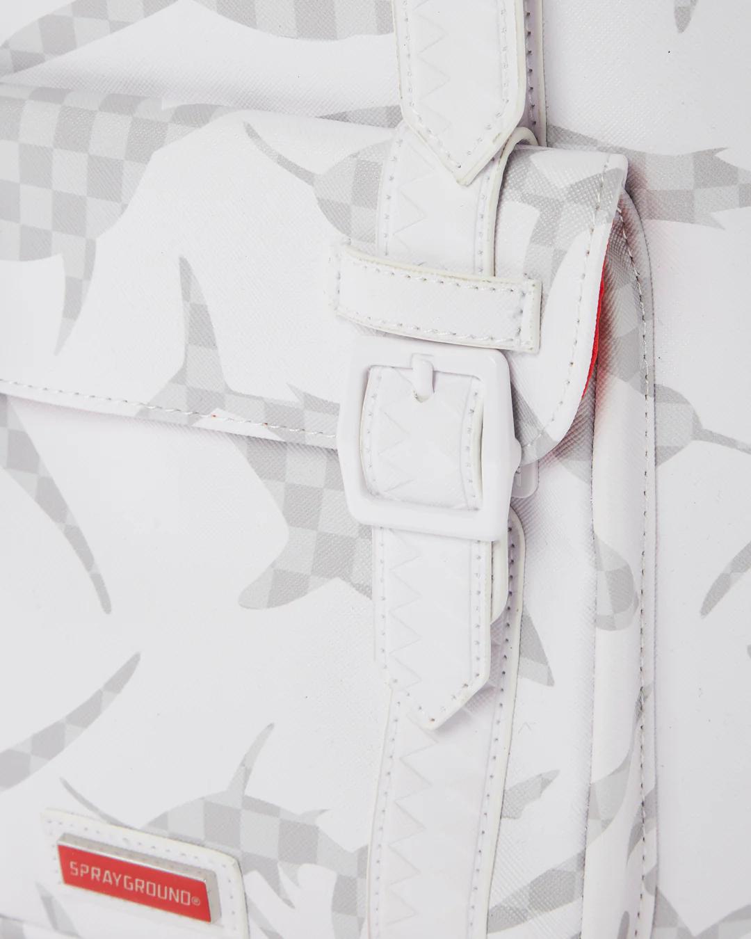 Sprayground Signature | SHARK CHECK (WHITE) HILLS BACKPACK