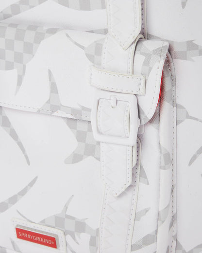 Sprayground Signature | SHARK CHECK (WHITE) HILLS BACKPACK