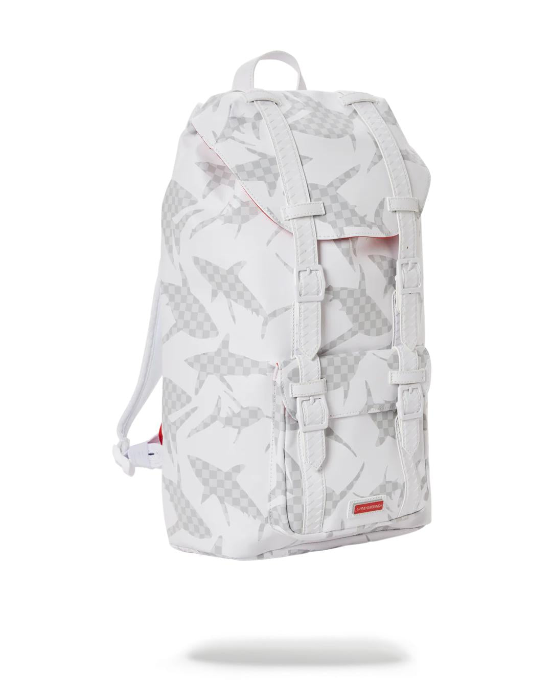 Sprayground Signature | SHARK CHECK (WHITE) HILLS BACKPACK