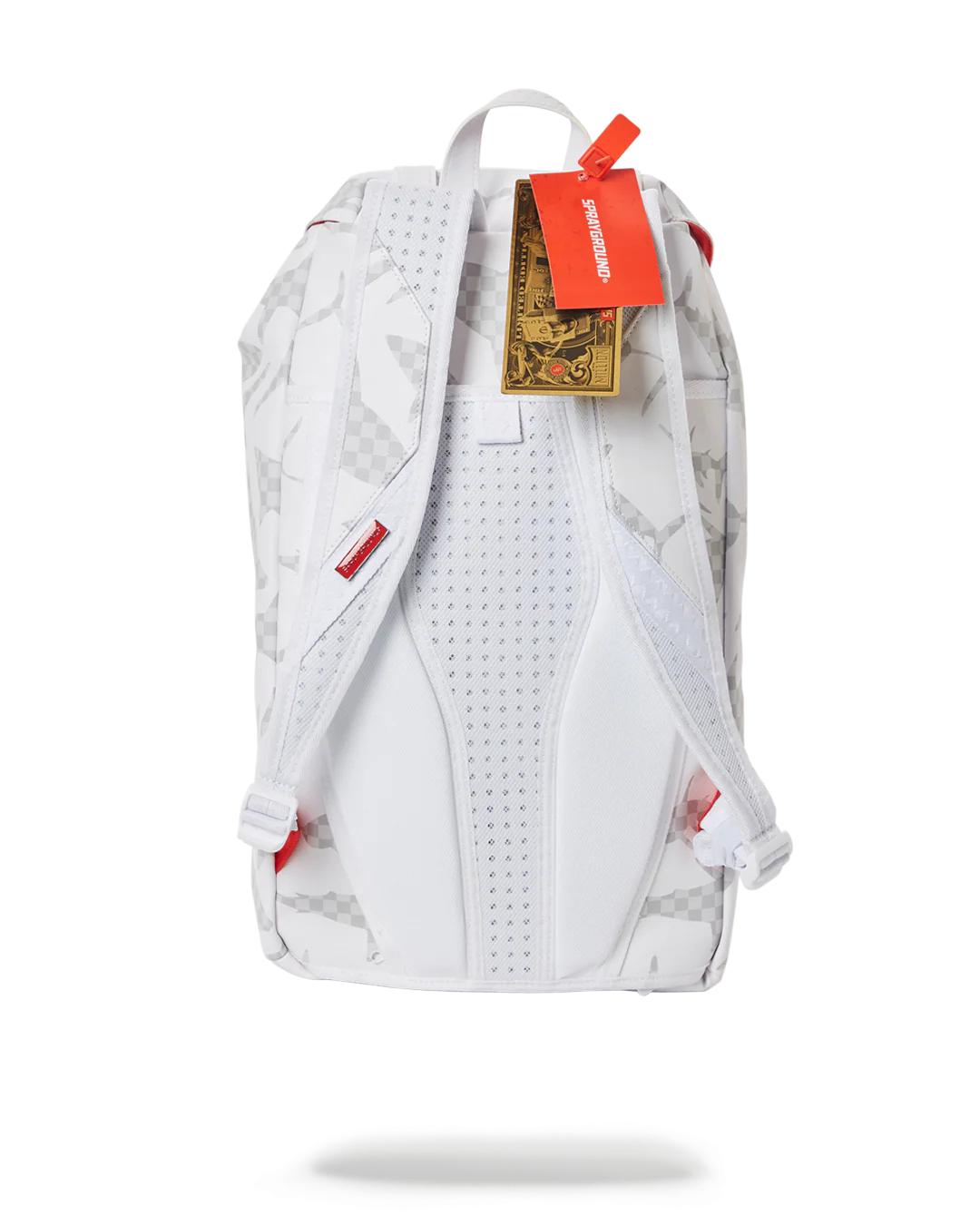 Sprayground Signature | SHARK CHECK (WHITE) HILLS BACKPACK