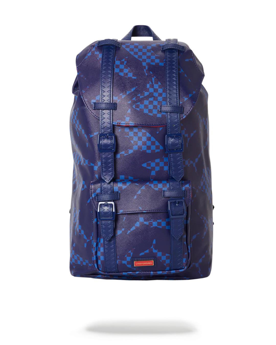 Sprayground Classic | SHARK CHECK (BLUE) HILLS BACKPACK