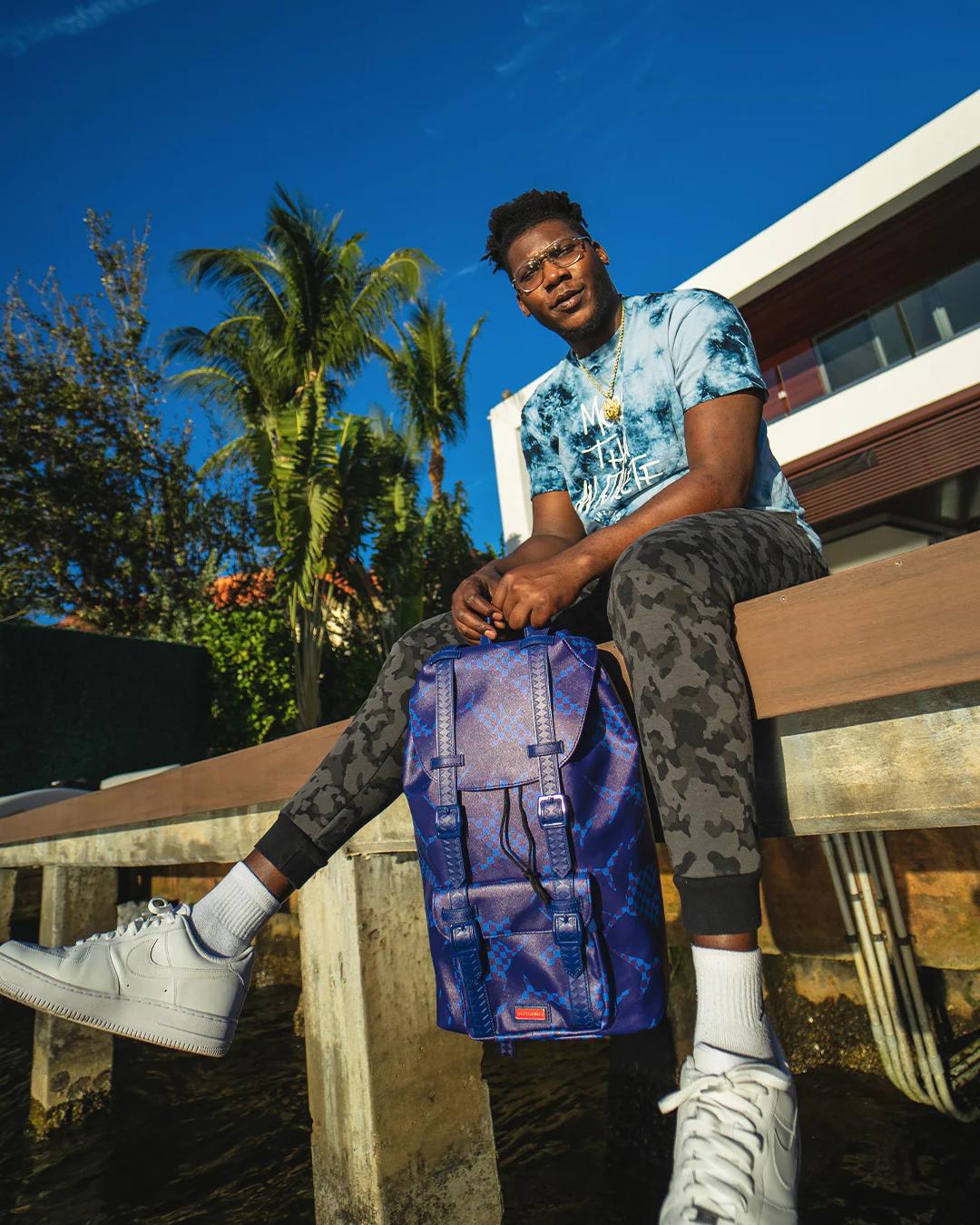 Sprayground Classic | SHARK CHECK (BLUE) HILLS BACKPACK