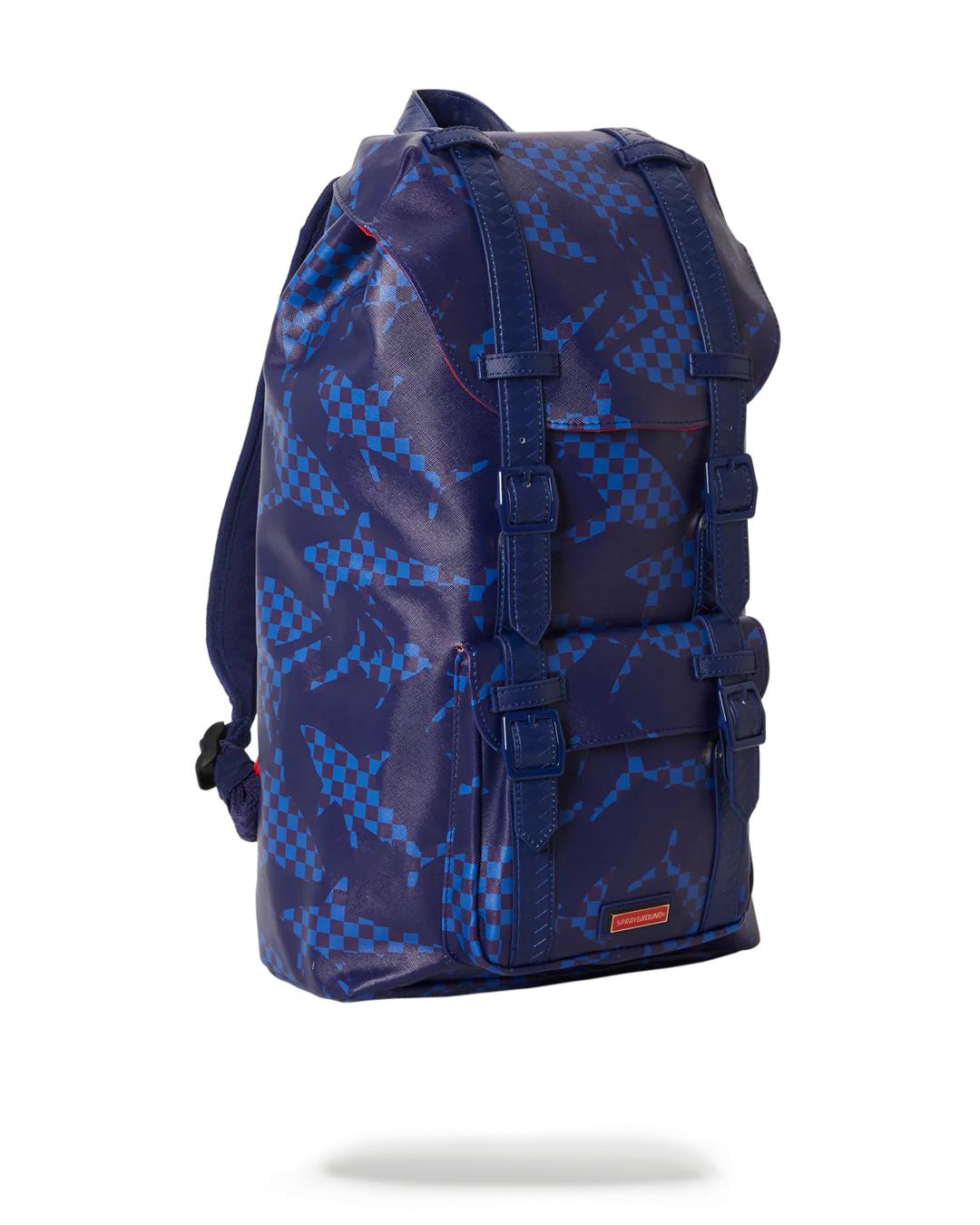 Sprayground Classic | SHARK CHECK (BLUE) HILLS BACKPACK
