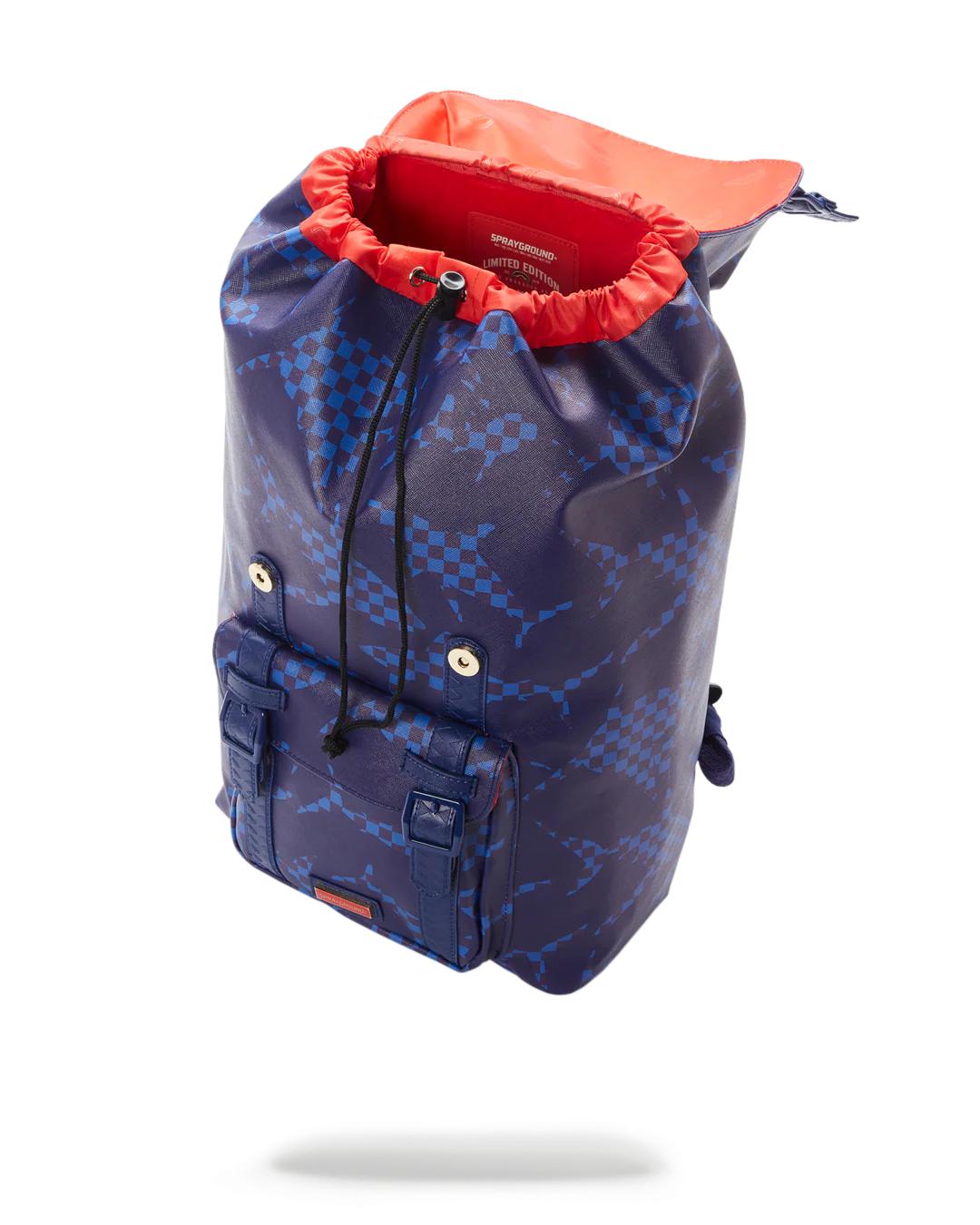 Sprayground Classic | SHARK CHECK (BLUE) HILLS BACKPACK