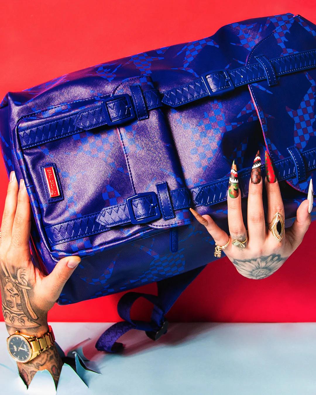 Sprayground Classic | SHARK CHECK (BLUE) HILLS BACKPACK