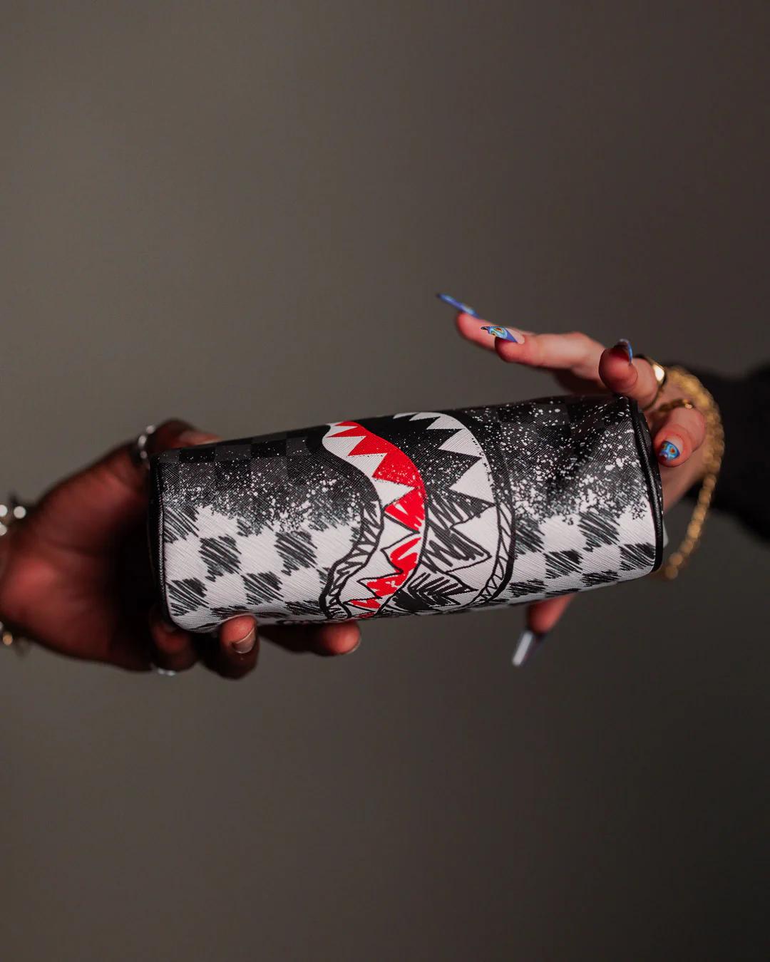 Sprayground Popular | SCRIBBLE DRIBBLE CHECK POUCH