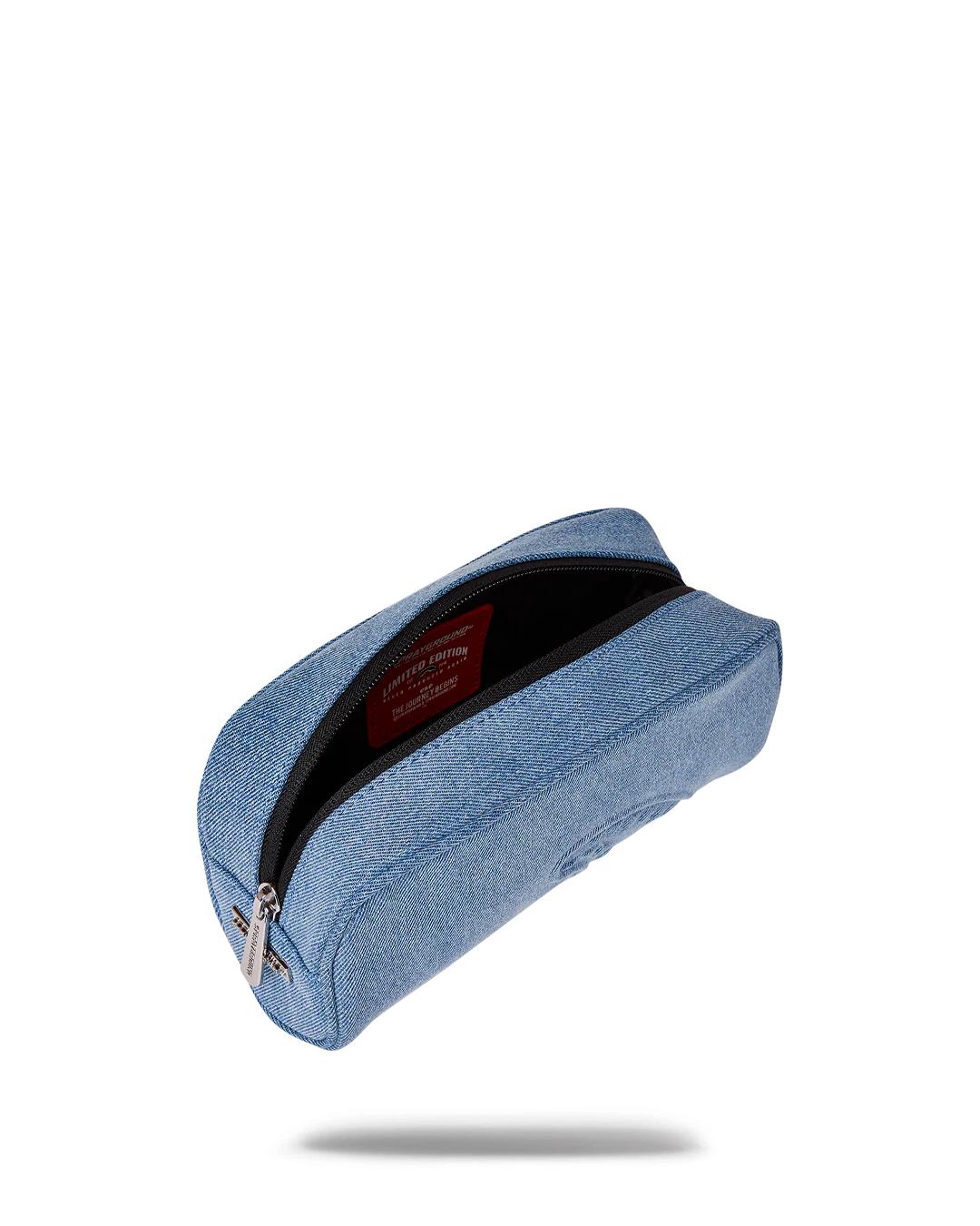 Sprayground Premium | STONE WASHED SHARK PENCIL POUCH