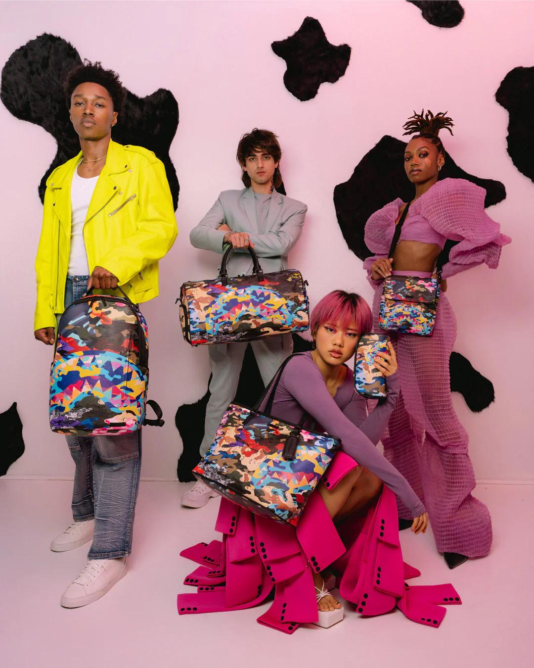 Sprayground Essential | SLICED AND DICED CAMO POUCH