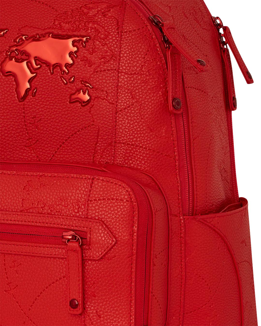 Sprayground Exclusive | JAMES FIRST CLASS RUBY RED CHATEAU BACKPACK