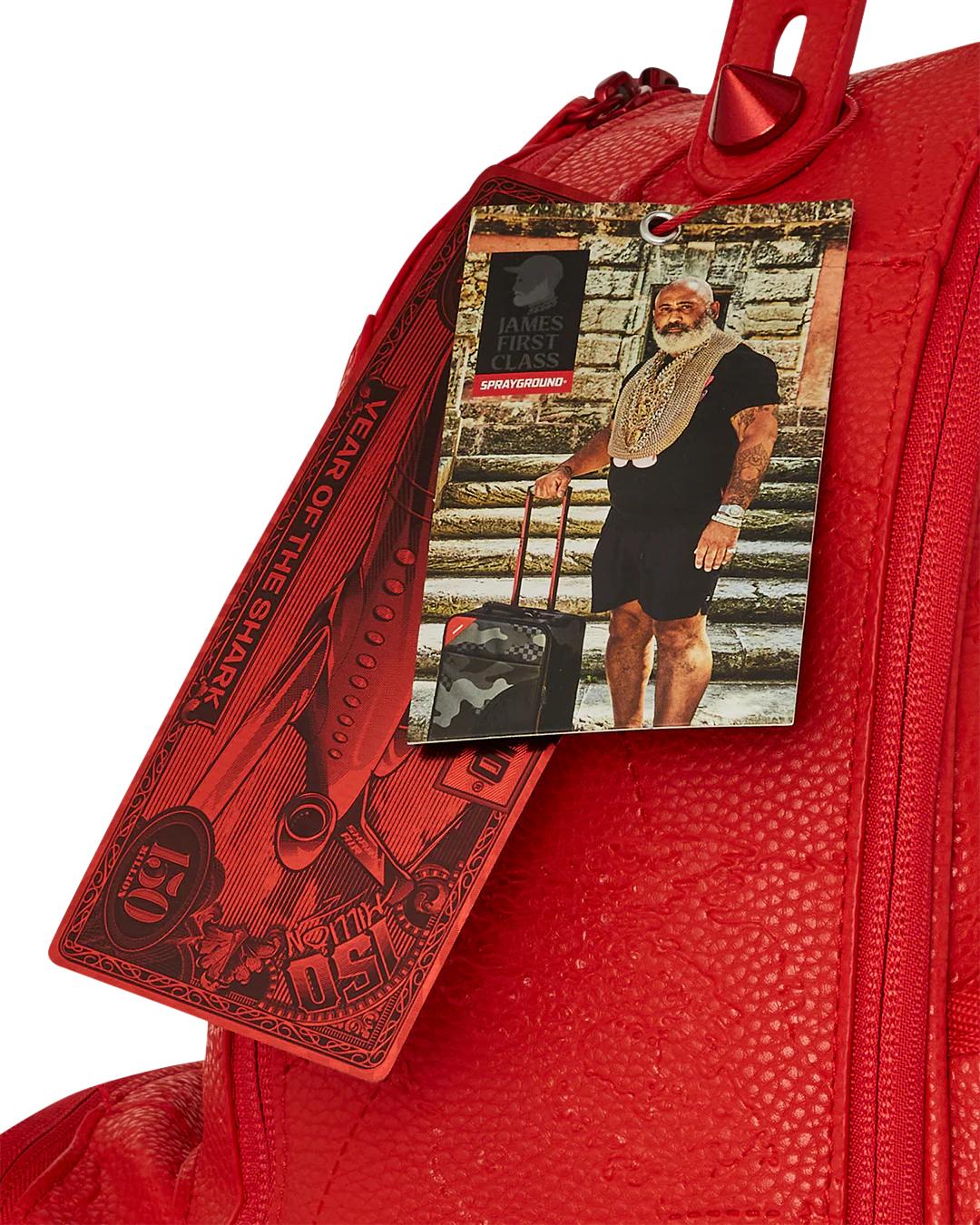 Sprayground Exclusive | JAMES FIRST CLASS RUBY RED CHATEAU BACKPACK