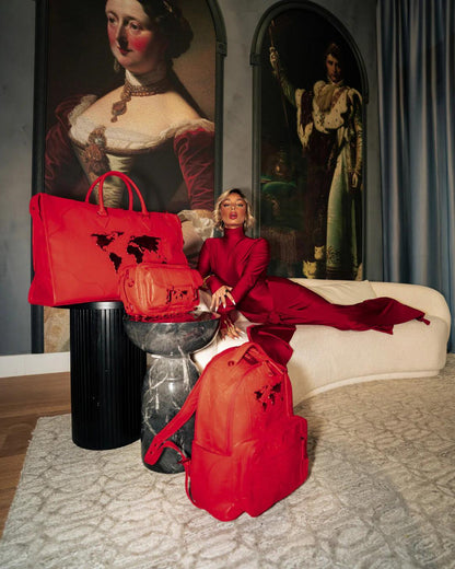Sprayground Exclusive | JAMES FIRST CLASS RUBY RED CHATEAU BACKPACK