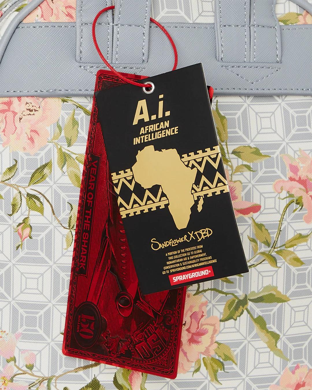 Sprayground Featured | A.I. AFRICAN INTELLIGENCE ELEGANT ENERGY SAVAGE BACKPACK - SANDFLOWER