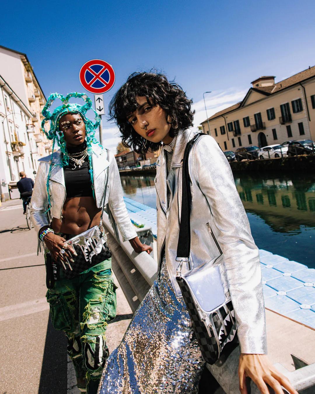 Sprayground Exclusive | GHOST DRIP MESSENGER BAG