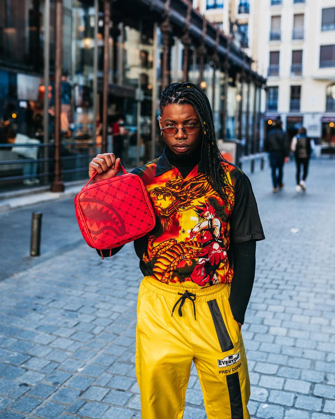 Sprayground Recommended | MONEY PATTERN BRICK SNACK PACK AKA MONEY BAG