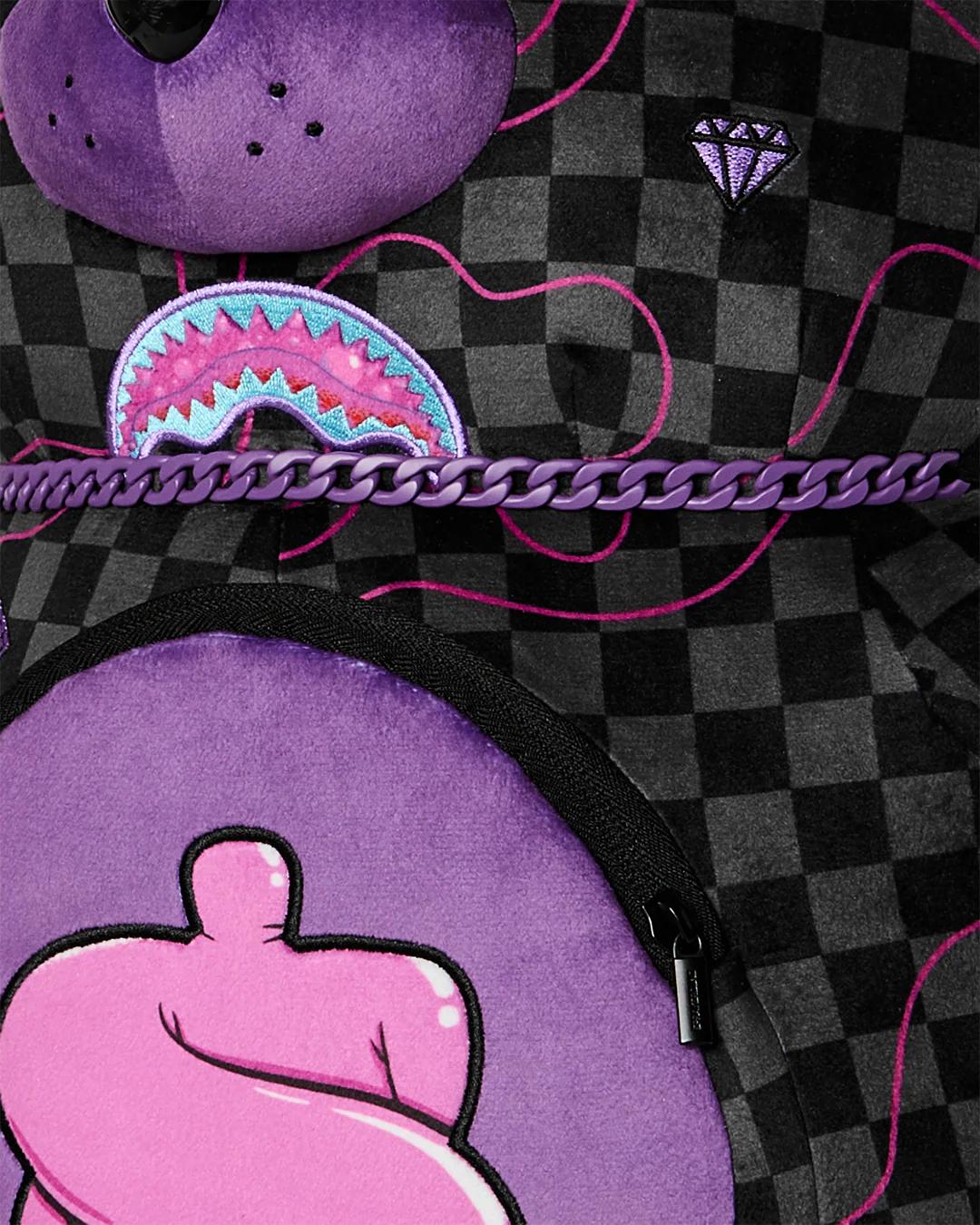 Sprayground Signature | PURPLE SLIME SHARK MONEYBEAR BACKPACK