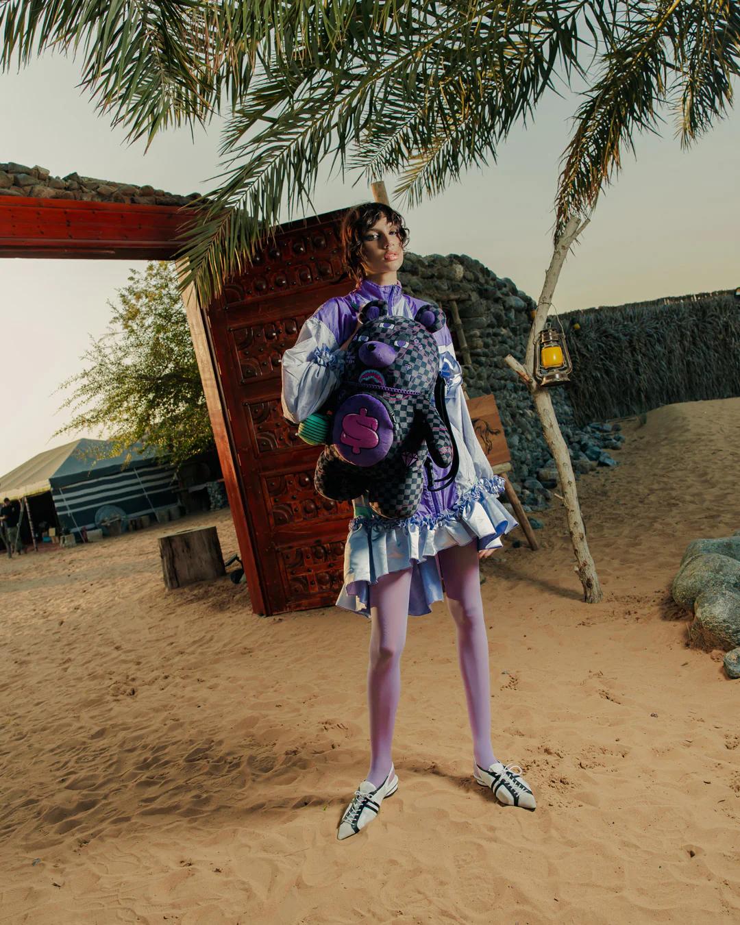 Sprayground Signature | PURPLE SLIME SHARK MONEYBEAR BACKPACK