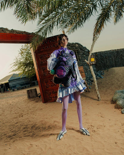 Sprayground Signature | PURPLE SLIME SHARK MONEYBEAR BACKPACK