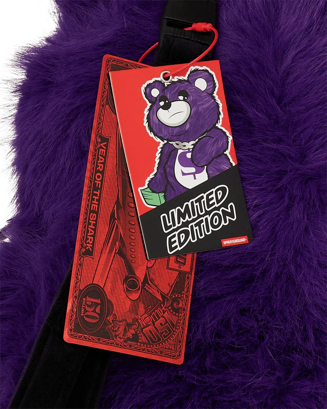Sprayground Featured | FURZILLA SHARK (PURP) MONEYBEAR BACKPACK