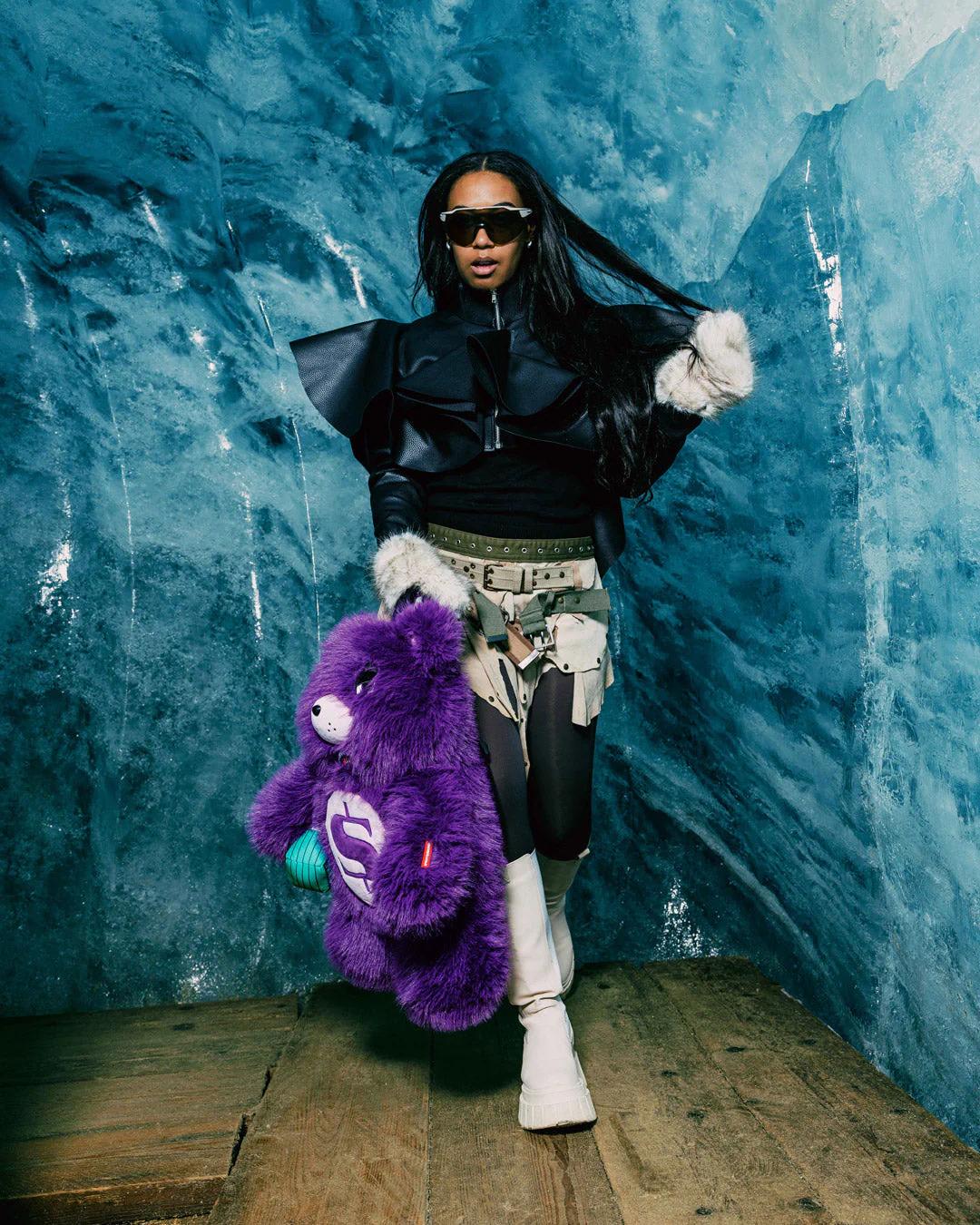 Sprayground Featured | FURZILLA SHARK (PURP) MONEYBEAR BACKPACK