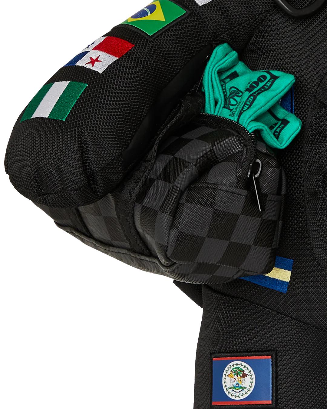 Sprayground Essential | JAMES FIRST CLASS GLOBAL FLAGS MONEYBEAR BACKPACK