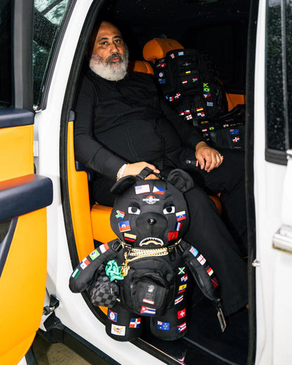 Sprayground Essential | JAMES FIRST CLASS GLOBAL FLAGS MONEYBEAR BACKPACK