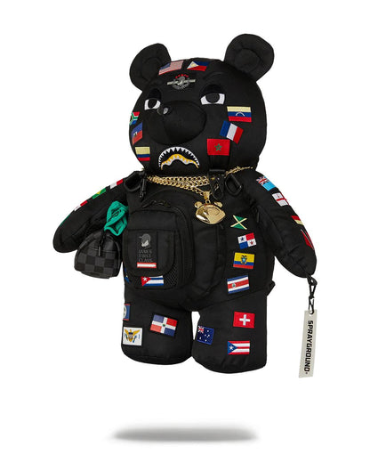 Sprayground Essential | JAMES FIRST CLASS GLOBAL FLAGS MONEYBEAR BACKPACK