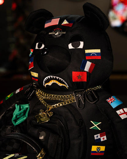Sprayground Essential | JAMES FIRST CLASS GLOBAL FLAGS MONEYBEAR BACKPACK