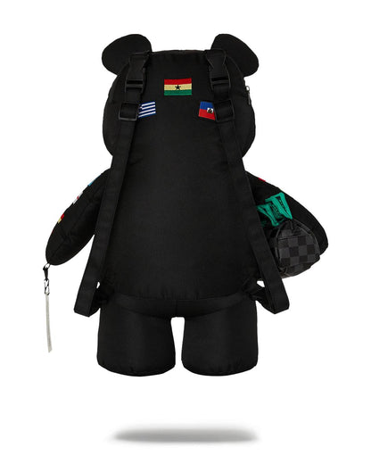 Sprayground Essential | JAMES FIRST CLASS GLOBAL FLAGS MONEYBEAR BACKPACK
