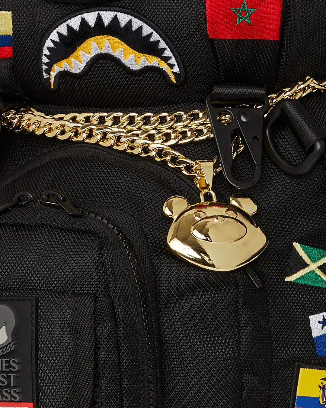 Sprayground Essential | JAMES FIRST CLASS GLOBAL FLAGS MONEYBEAR BACKPACK